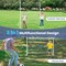 2-in-1 Kids Soccer & Football Goal – UPVC Frame with Heavy-Duty Net & Ground Stakes